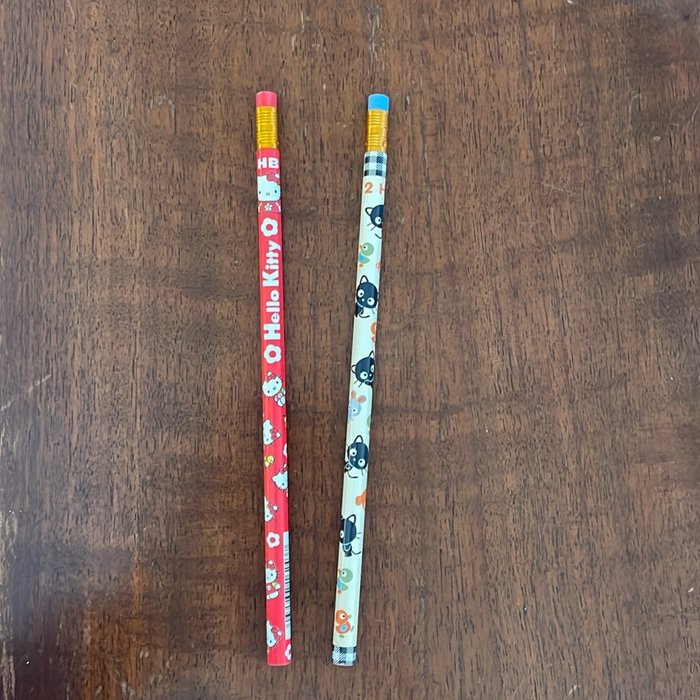 Sanrio Hello Kitty Pencils with Eraser Set